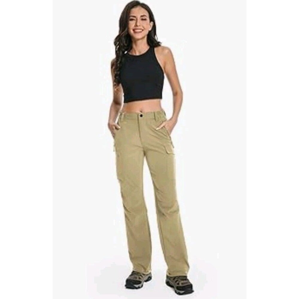 Moosehill Hiking Pants Lightweight Quick Dry Water Resistant Cargo Travel Size 8